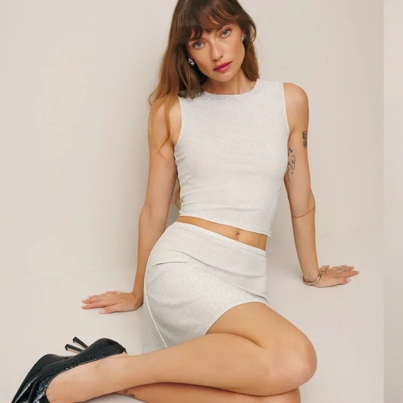 BNWT Reformation Andres Set Sz M - Picture 4 of 4